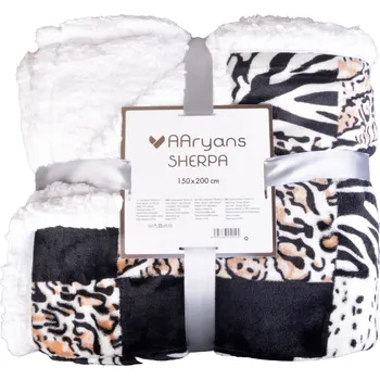 deka Aaryans Deka s beránkem Sherpa Fur 150 x 200 cm hnědá