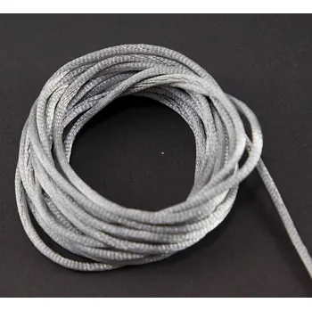 Saténová šňůra - středně šedá - průměr 0,2 cm