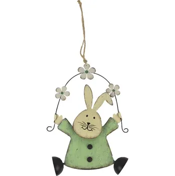 Velikonoční dekorace Velikonoční zajíc k zavěšení K2435-15