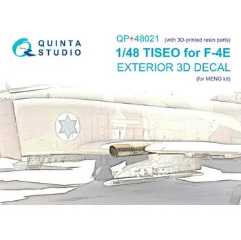 Plastikový model Quinta studio 1/48 TISEO for F-4E (MENG) w/ 3D resin
