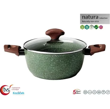 Hrnec TVS Hrnec nepřilnavý 24x11,5cm 3,5L s poklicí NATURA indukce
