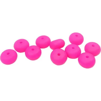 Korálek Natana oválný silikonový korálek fuchsiový 12 mm 10 kusů