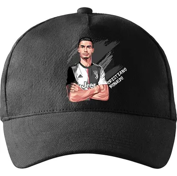 Kšiltovka Dětská kšiltovka Cristiano Ronaldo 2, Barva Černá, Velikost 17×10 cm , Canvas Unisex kšiltovka Bezvatriko.cz 1904
