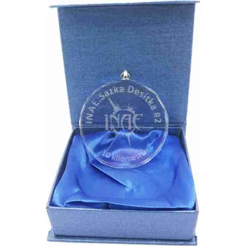 Skleněná medaile v dárkové krabičce 67306 - 80 mm