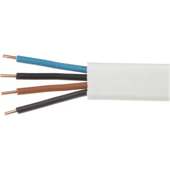 elektrický kabel Elektrický plochý drát YDYp 450/750V 4x1,5mm2 ELEKTROKABEL 1m