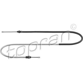 Lanko parkovací brzdy TOPRAN Tažné lanko, parkovací brzda 631 951
