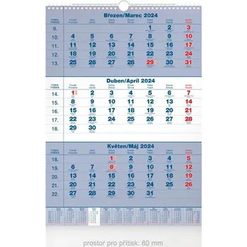 Kalendář MFP Nástěnný kalendář Tříměsíční 2024