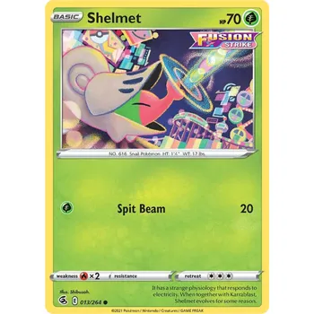 Sběratelská karetní hra Pokémon karta Shelmet 013/264 - Fusion Strike