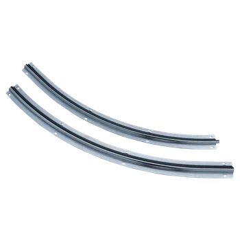 LED lišta KVN Vodiaci profil pre brány, U ø20mm profil, polomer 1m, zakrivenie 90 stupňov, 2 kusy v balení