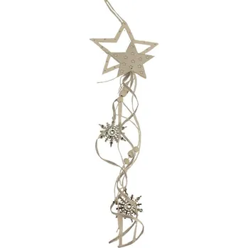 Vánoční dekorace Hvězda k zavěšení D3496