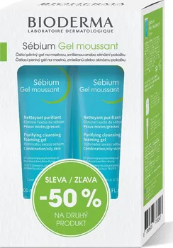 Čistící gel Bioderma Sébium Gel Mousaant Festival čistící gel 2x 200 ml