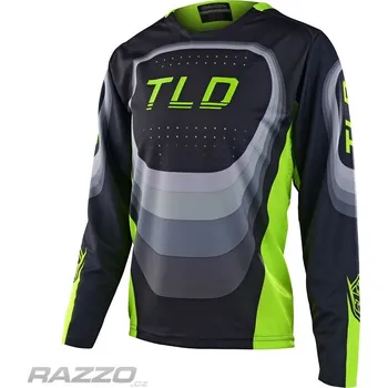 cyklistický dres Dětský dres na kolo TroyLeeDesigns Youth Sprint Jersey Reverb Charcoal 2024 KXL