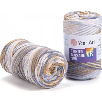 Galanterie YarnArt Twisted Macrame 3mm rozčesávací VR 918