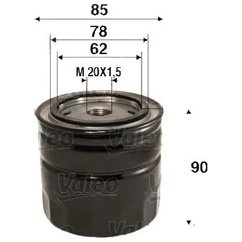 Filtr do auta Olejový filtr VALEO 586089