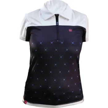 cyklistický dres HAVEN Cyklistický dres s krátkým rukávem - CITYR-ID WOMEN - modrá/bílá M