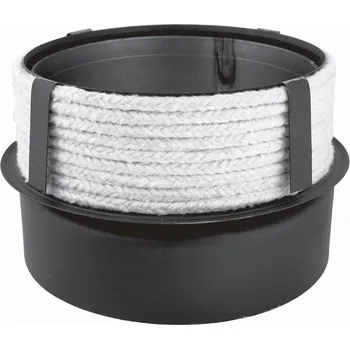 Kouřovod Napojení kouřovodu do keramického komína pod úhlem 90°, průměr kouřovodu 250 mm