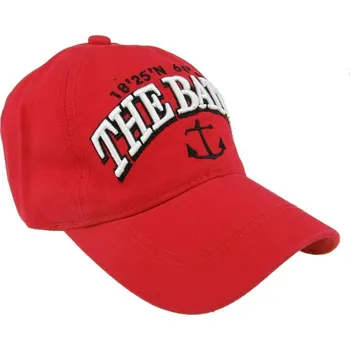 Kšiltovka Kšiltovka červená The Baths (Čepice s kšiltem červená s nášivkou)