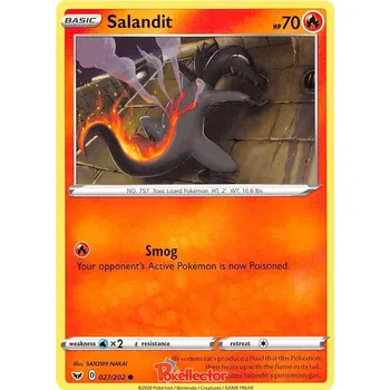 Sběratelská karetní hra Salandit 027/202 - Sword & Shield Typ karty: Non-Holo
