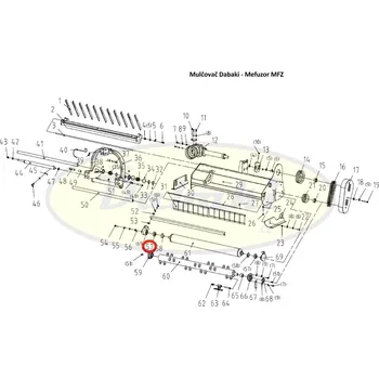 Mulčovač 1 - 57 - ložisko zadního válce mulčovače 2207 2RS mulčovače Mefuzor MFZ