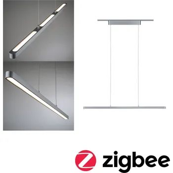 Paulmann Lento, ZigBee Tunable white, svítidlo se svícením nahoru-dolu pro Urail, 40,5W LED, stmívatelné, matný chrom