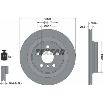 Brzdový kotouč Brzdový kotouč TEXTAR 92274503
