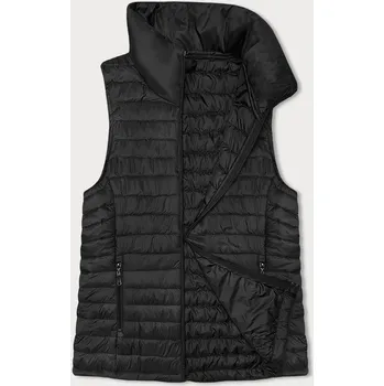 Dámská vesta Tenká černá dámská vesta se stojáčkem (16M9072-392) odstíny černé XL (42)