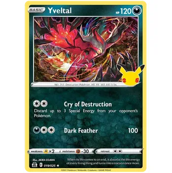 Sběratelská karetní hra Pokémon TCG Yveltal 019/025 - Holo
