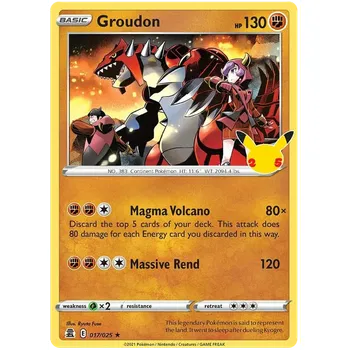 Sběratelská karetní hra Pokémon TCG Groudon 017/025 - Holo