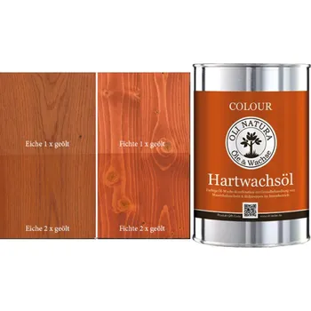 Lak na dřevo Oli-Natura COLOUR Hartwachsöl - Safran Red Balení: 1 L + dárek k objednávce nad 1000Kč