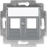 ABB 5014H-A01018 69 Kryt zásuvky komunikační přímé (2x), s kovovým upevňovacím třmenem