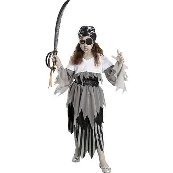 Funiglobal - Kostým zombie pirát pro dívky - 5-6 years