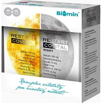 Přírodní produkt Restart Covital Day & Night 60 + 60 kapslí - Biomin