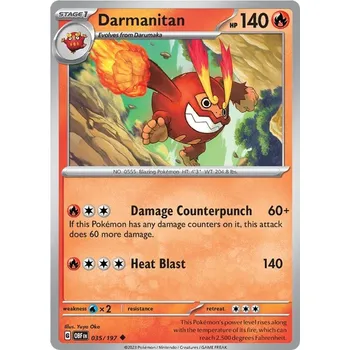 Sběratelská karetní hra Darmanitan 035/197 - Obsidian Flames Typ karty: Non-Holo