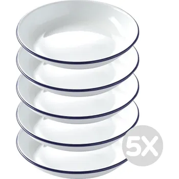 Talíř Hendi 6212715 Zvýhodněný multipack - 5x Smaltovaný hluboký talíř