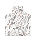 DARRÉ Kuchyňská zástěra V kapradinách - bílohnědá