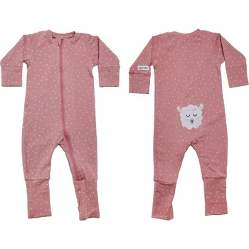 Rostoucí overal Beránek Růžová s puntíky, vel. 104