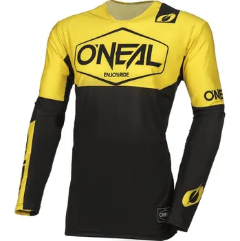 cyklistický dres Dres - O'NEAL Mayhem HEXX 2024 - černá/žlutá S