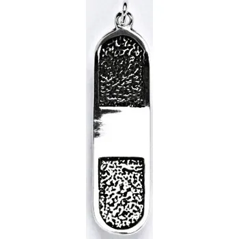 Přívěsek Stříbrný přívěsek skateboard - P109 (Stříbrný přívěsek skateboardu)