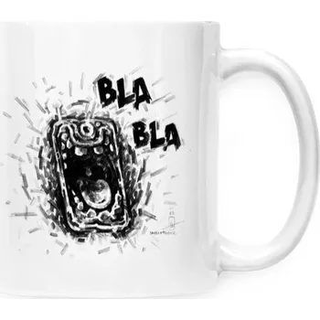 Hrnek malý bílý s potiskem Smart BlaBla (Hrníček)