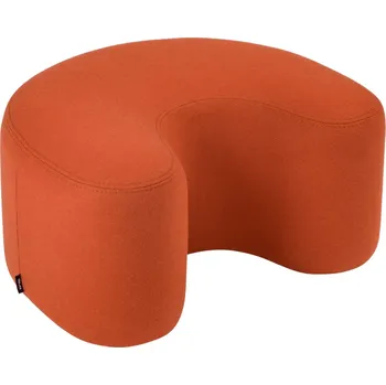 Taburet noo.ma Oranžový vlněný puf Ü 60 x 50 cm