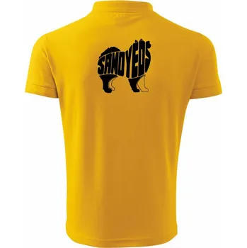Pánská košile Samojed - Polokošile pánská Pique Polo 203 - 5XL ( Žlutá )