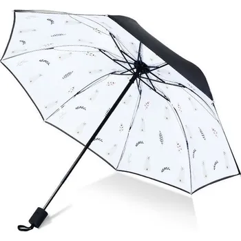 Deštník Dámský skládací deštník Lístek s pejskem