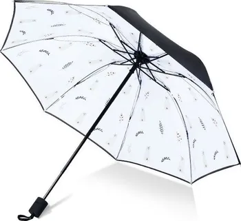 Deštník Dámský skládací deštník Lístek s pejskem