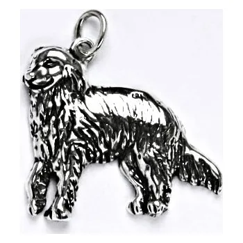 Přívěsek Stříbrný přívěsek irský setr - P108 (Stříbrný přívěsek psa irského setra)