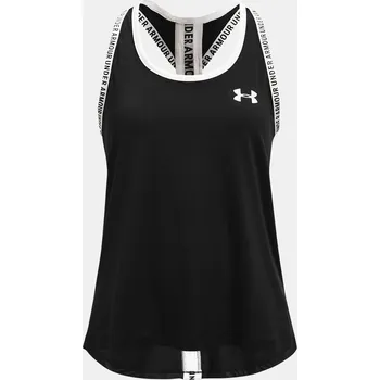 Dívčí tričko Dívčí tílko Under Armour Knockout Tank 1363374-001 Černá YXL