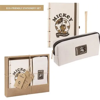Sešit Artesanía Cerdá S.L. - Kancelářská sada Mickey Mouse, ekologická -