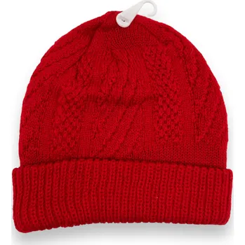 Čepice Fashion Dívčí červená zimní čepice 02 Barva: Červená