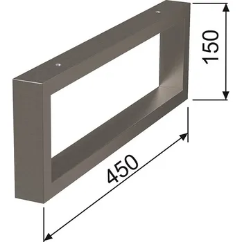 Držák na ručník Konzole na ručník Plano Davos 2.0 pro umyvadlovou desku 45 cm