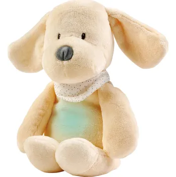 plyšák NATTOU Uspáváček plyšový hudební se světýlkem a senzorem pláče 4v1 Sleepy Dog Vanilla 0m+