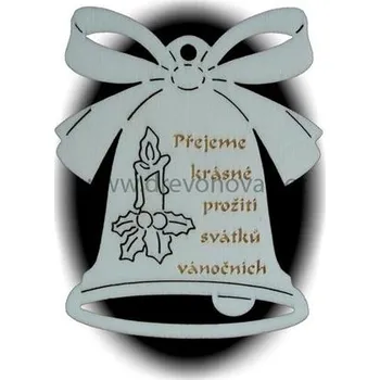 Vánoční dekorace Vánoční ozdoba ZVONEK č.1109